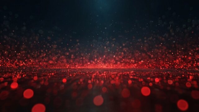 Red circles of bokeh lights, abstract background with vibrant glowing orbs adding a dynamic touch