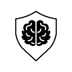 brain with shield