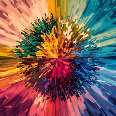 Real multi color art. perfect for background.