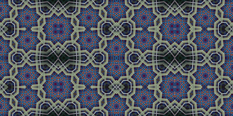 Seamless abstract woven pattern. Abstract interwoven texture