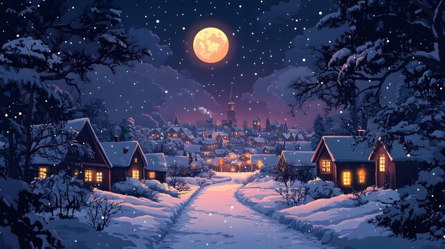 Winter Village Cartoon Images – Browse 85,567 Stock Photos ...