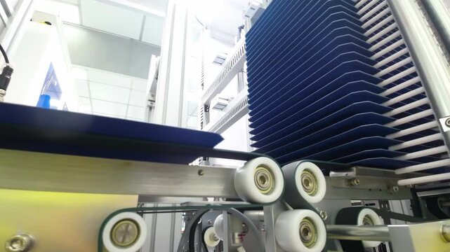 Automotive Industry high-tech production line modern manufacturing facility rows solar panels power generation photovoltaic Battery cells sustainable energy eco-friendly innovation Automotive Industry