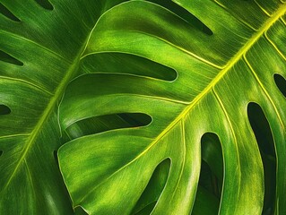 Vivid and Crisp Plant Leaves