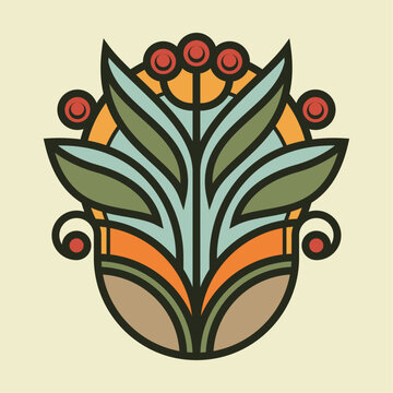 recommend clip art: Art Deco Flower 14