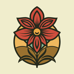 Art Deco Flower 16