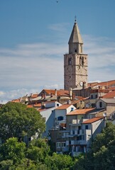 Obraz premium view of the old town tower