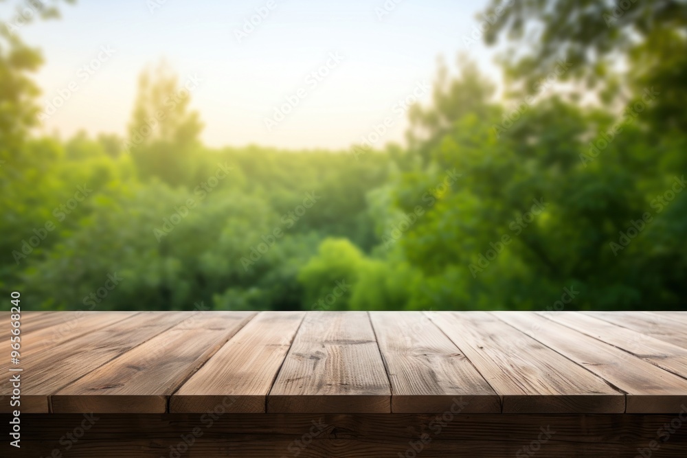 Wall mural nature table wood architecture.