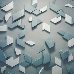 Cool colors and neutral  polygonal mosaic background, empty backdrop with place for content