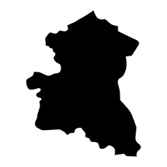 Sing Buri province map, administrative division of Thailand. Vector illustration.