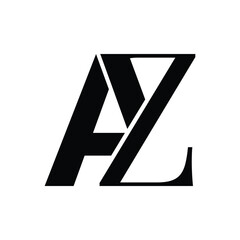 monogram, letters a and z