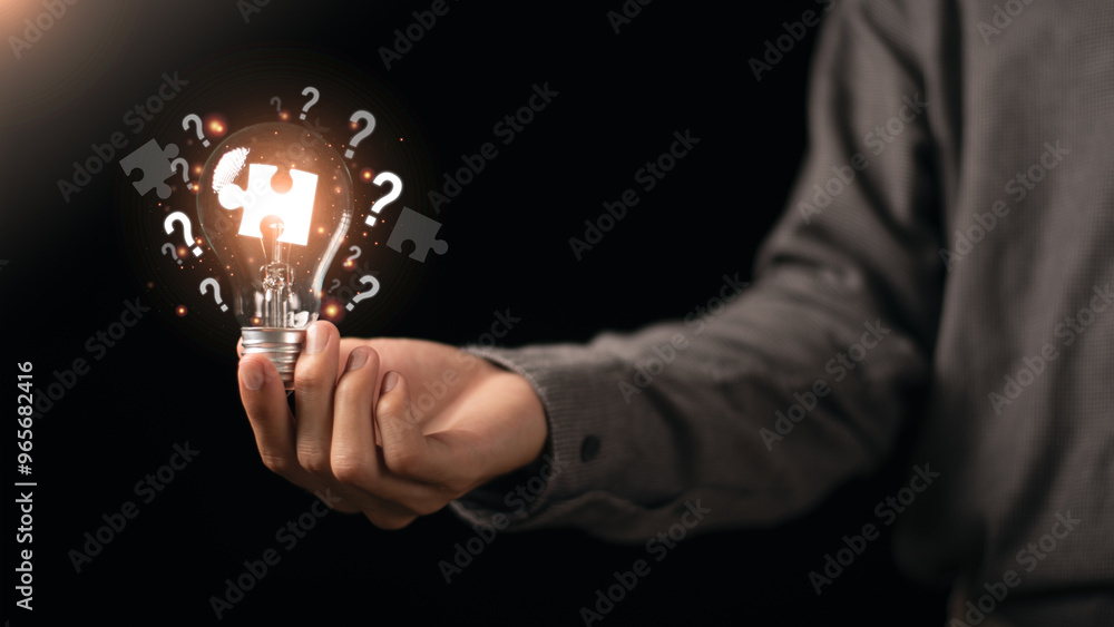 Poster solution concept and demonstrating leadership strategies ,ideas ,thought process ,innovation and bra
