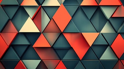 Abstract Geometric Pattern of Triangles