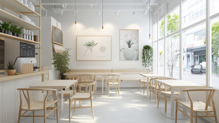 スカンジナビアンスタイルの居心地良いカフェ