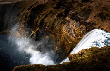 Skógafoss from Above