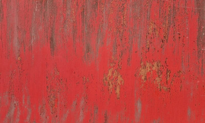 Peeling paint on an old wall. Grunge background for design.Selective focus