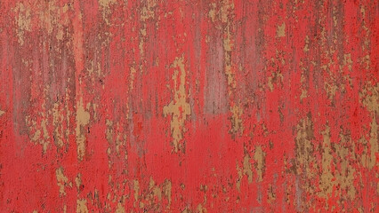 Peeling paint on an old wall. Grunge background for design.Selective focus