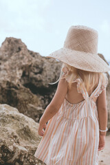 baby girl on the beach