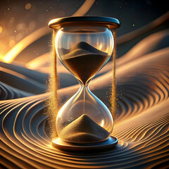flowing sands of time a digital rendering of an ho