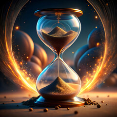 flowing sands of time a digital rendering of an ho