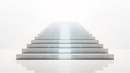 light-beige staircase leads upward 