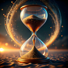 flowing sands of time a digital rendering of an ho