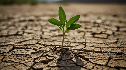 plant growing in soil