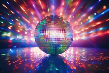 Disco ball nightclub graphics sphere.  Image by rawpixel.