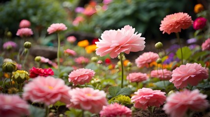 pink flowers in the garden