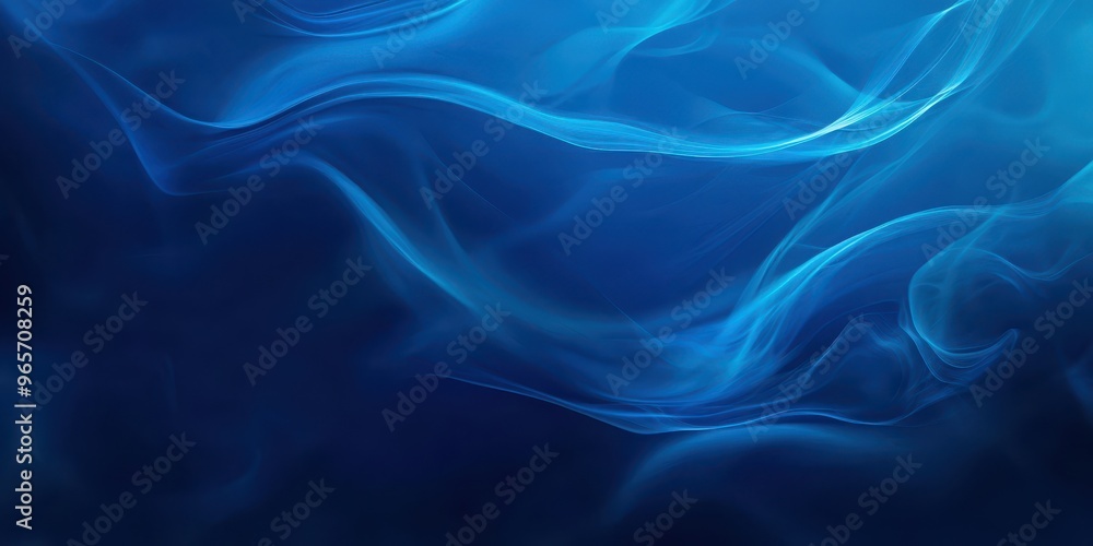 Aufkleber a mesmerizing abstract blue background with smooth flowing lines that evoke a sense of calmness and 