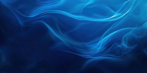 Obraz premium A mesmerizing abstract blue background with smooth flowing lines that evoke a sense of calmness and tranquility in design.