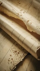 Close-up shot of blank vintage paper texture