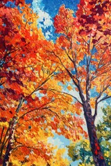 Vibrant autumn foliage