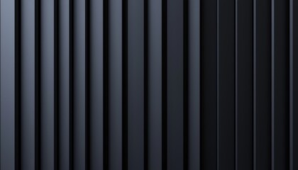 Obraz premium Dark ribbed surface with deep vertical lines, minimalistic and industrial, perfect for modern architecture, technology, and design concepts