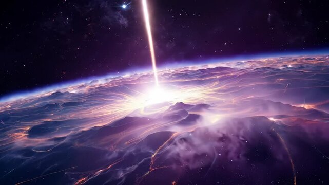 Cosmic rays ejected from supernova spreading across distant galaxy
