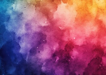 Obraz premium Handcrafted watercolor splash background in vibrant hues