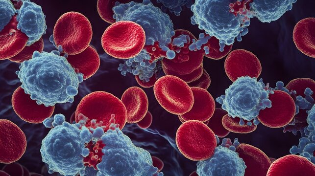 2. "Visual representation of malaria parasites in red blood cells