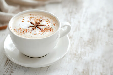 Obraz premium tasty sweet autumn drink spiced latte