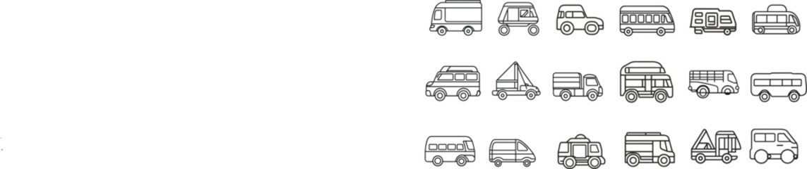 Recreational Vehicles Icons
