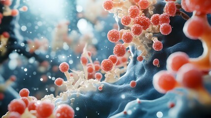 5. "Artistic depiction of a fungal infection on human skin