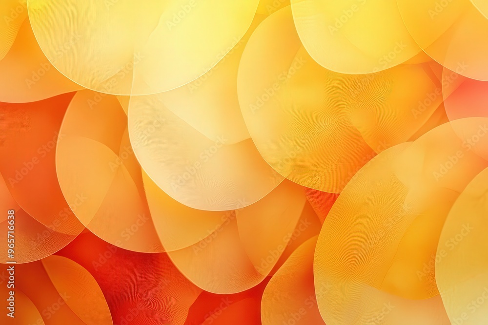 Aufkleber sunny orange and yellow circles overlapping one another, evoking a sense of warmth and creativity pe