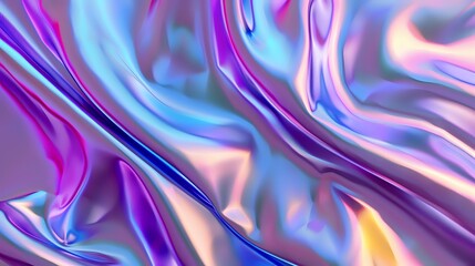 Obraz premium Dynamic purple backdrop featuring shimmering holographic foil, perfect for modern and artistic designs.