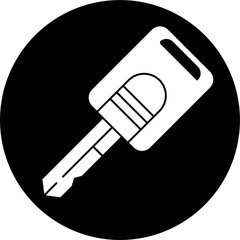 Car key icon block illustration vector