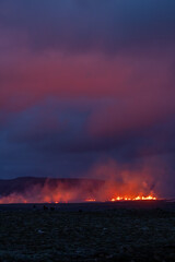 August 22 2024 eruption on the Reykjanes peninsula in Iceland