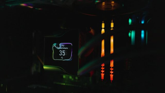 modern and technologically advanced water-cooled system unit for gamers.