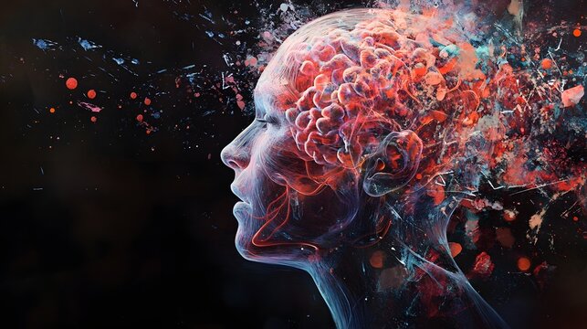95. "Artistic depiction of the human basal ganglia and its function in movement control