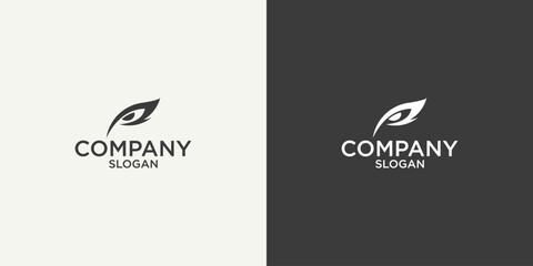 simple eye logo vector design
