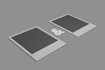 photo frame series 6 3d render