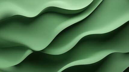 Obraz premium Abstract Green Wave Background