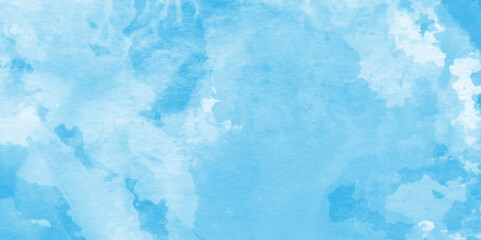 soft and splashed blue watercolor background, Aquarelle texture of painted sky blue watercolor, Hand painted blue watercolor paper texture, Artistic blue watercolor splash, blue marble background.