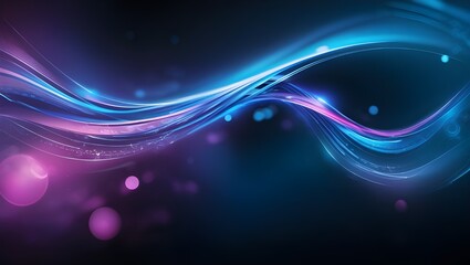 Stunning Abstract Wave Technology Background: Blue Light Digital Effect for Modern Corporate Design